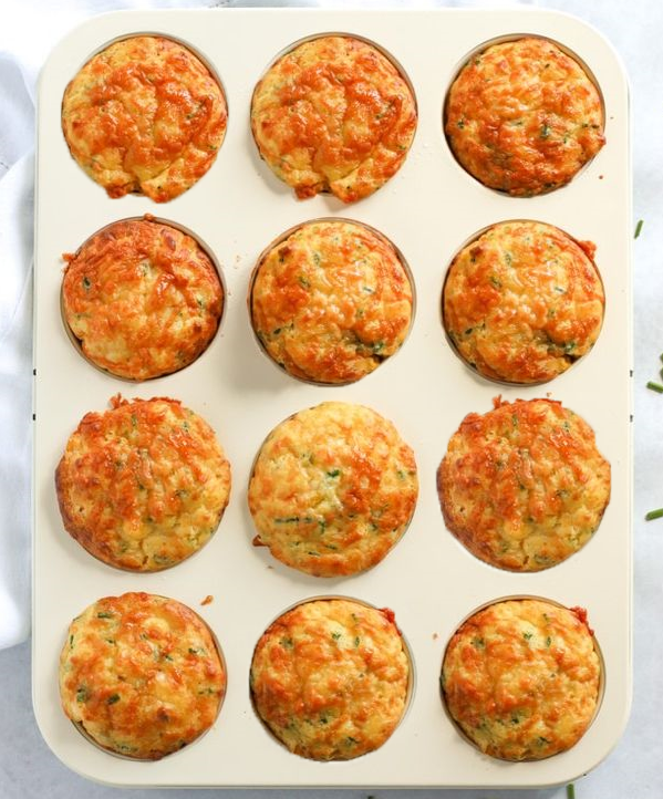 Gluten Free Muffins with Mix Cheese and Olives
