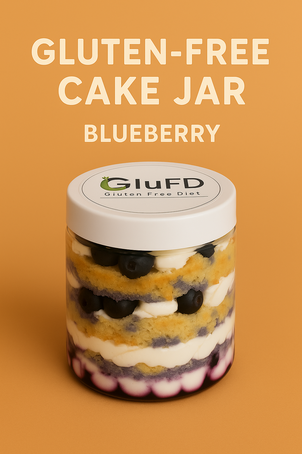 2 - Pack of Gluten Free Cake Jar