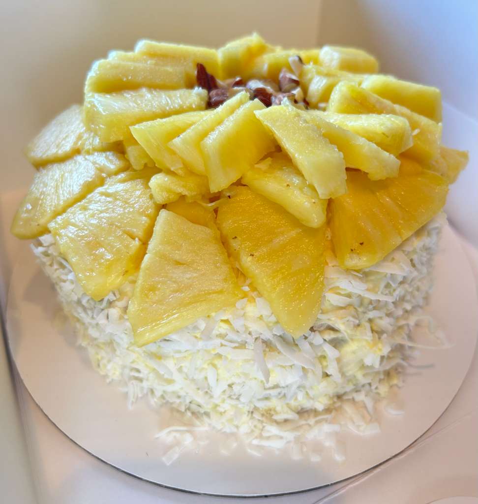 Coconut &amp; Pineapple Vanilla Cake