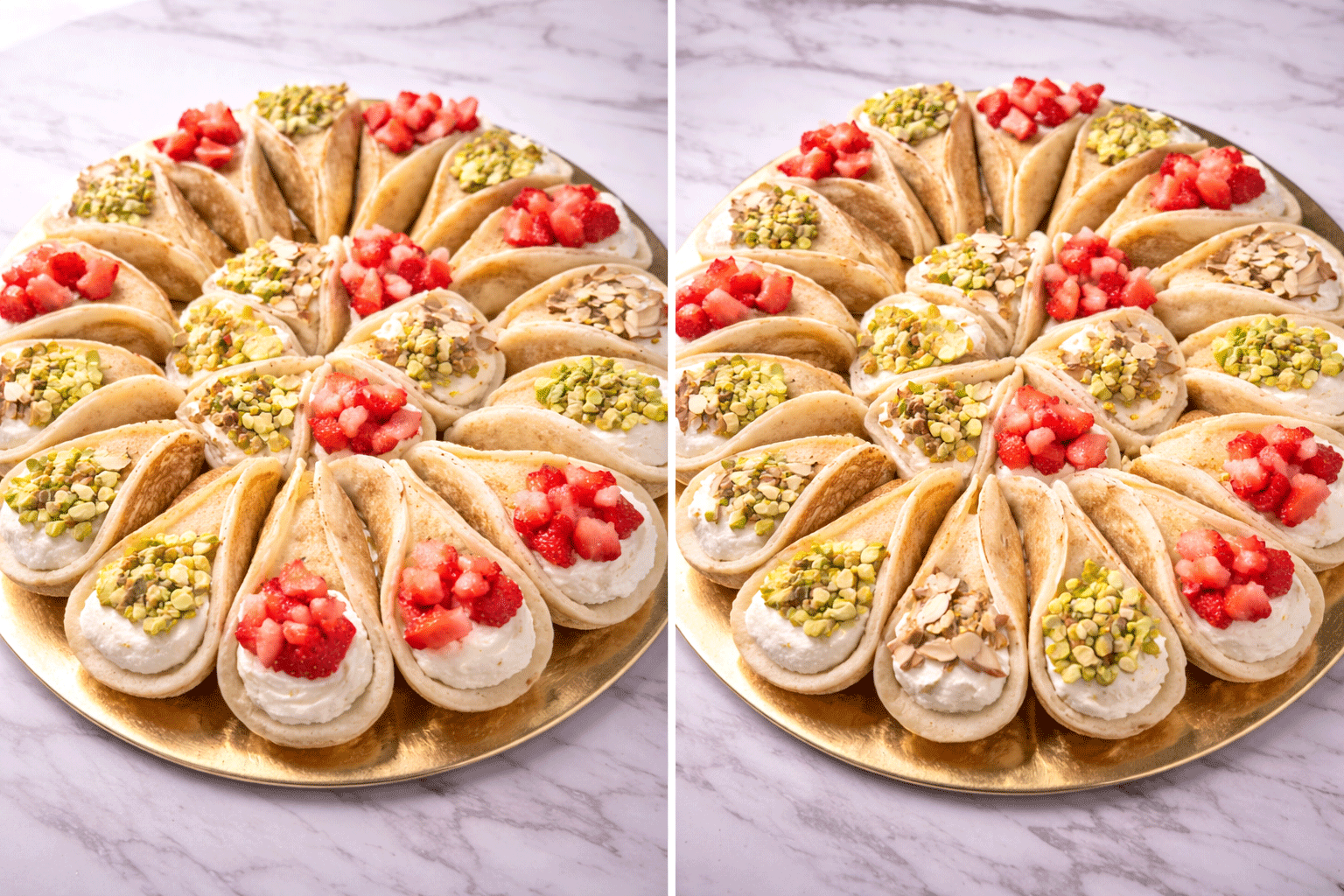 🥞 Gluten-Free &amp; Sugar-Free Stuffed Mini Pancakes (Qatayef) — 25 Pieces